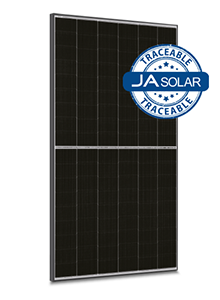 455W n-type Bifaciaal dubbel glas LB met MC4-EVO2A (zwart frame)