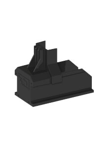 ClickFit EVO montagerail eindkap – zwart