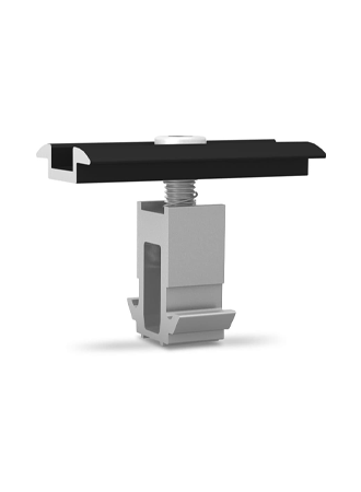 DomeClamp middenklem 30-50 mm, zwart geanodiseerd