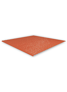 SingleHook FlatTile sheet metal red